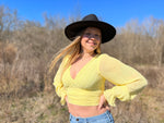 Load image into Gallery viewer, Sunny Day Long Sleeve Crop Top
