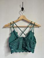 Load image into Gallery viewer, Lucky Me Bralette (EMERALD GREEN)
